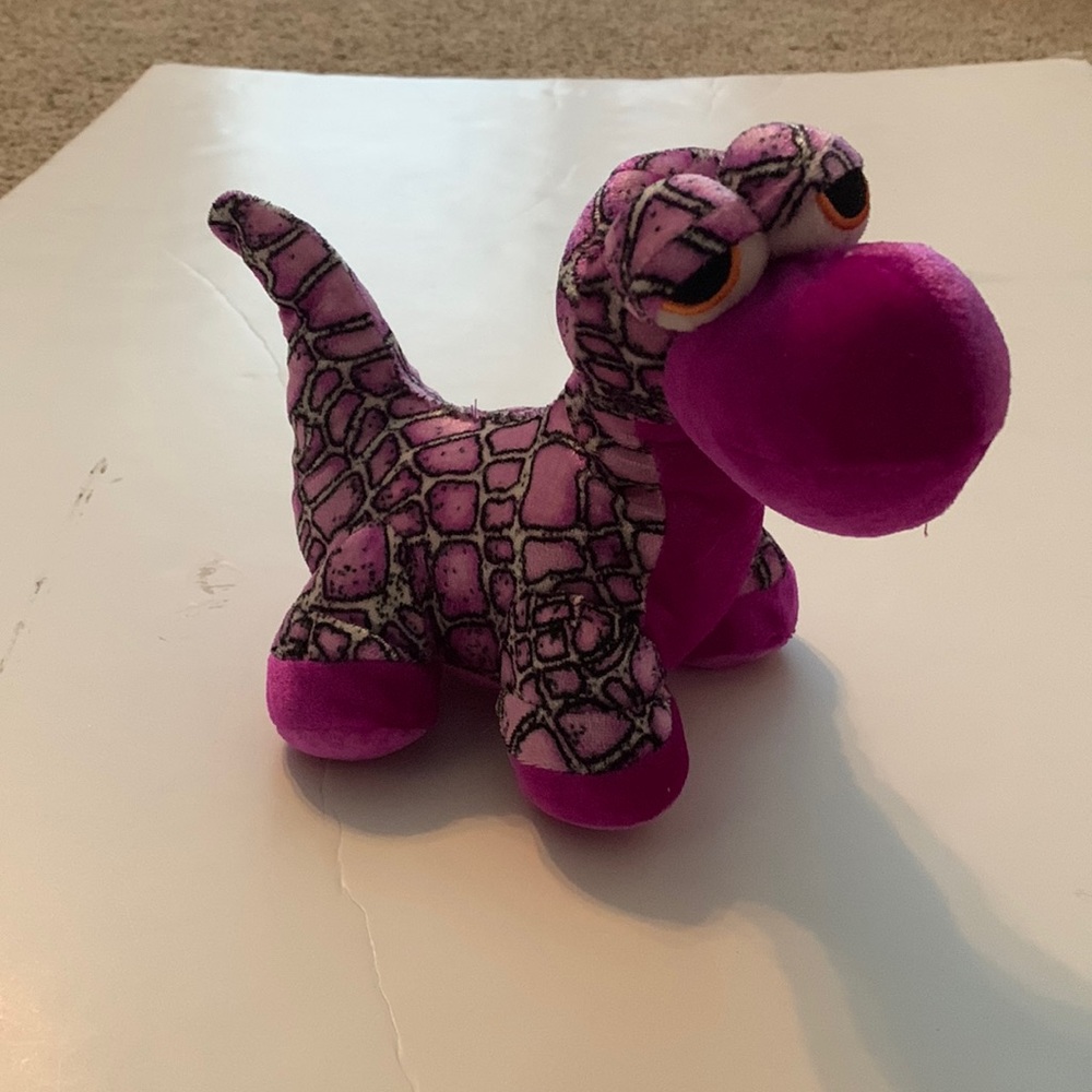 Plush purple dinosaur